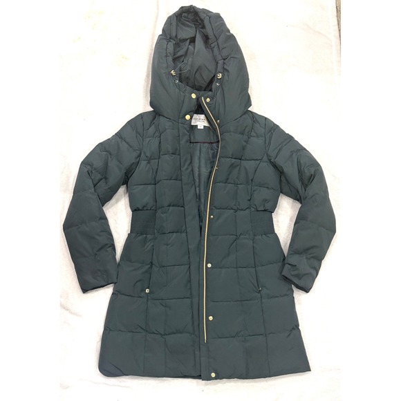 Cole Haan Jackets & Blazers - Cole Haan Signature Women's‎ 32" Signature Hooded Taffeta Down Coat Green Small